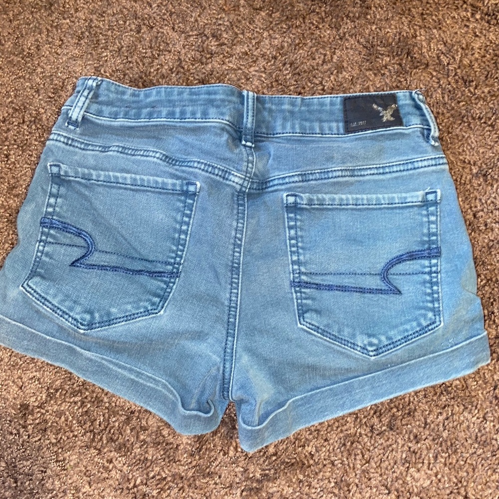 Blue American eagle shorts